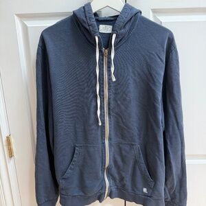 Marine Layer - Navy Full-Zip Hoodie Sweatshirt